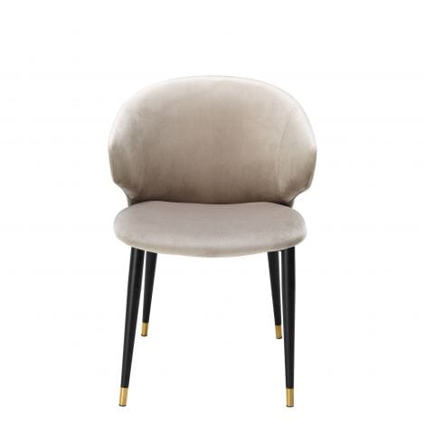Eichholtz Dining Dining Chair Volante Beige Velvet House of Isabella UK