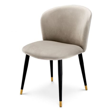 Eichholtz Dining Dining Chair Volante Beige Velvet | OUTLET House of Isabella UK