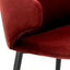 Eichholtz Dining Dining Chair Volante Bordeaux Red Velvet House of Isabella UK