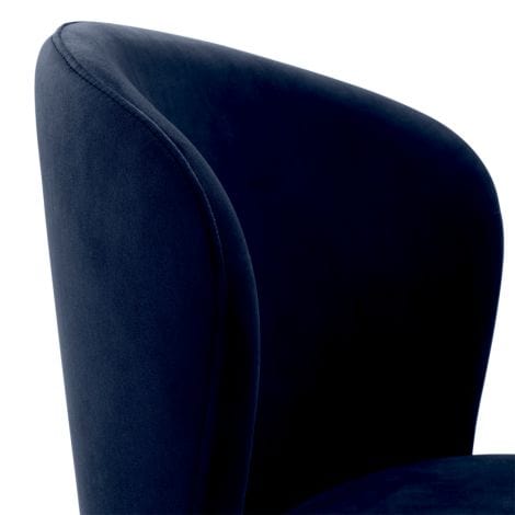 Eichholtz Dining Dining Chair Volante Midnight Blue Velvet House of Isabella UK