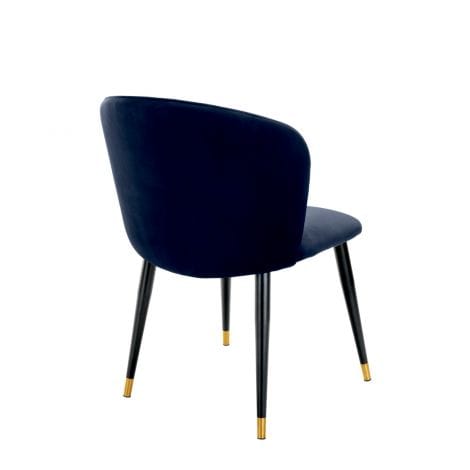 Eichholtz Dining Dining Chair Volante Midnight Blue Velvet House of Isabella UK