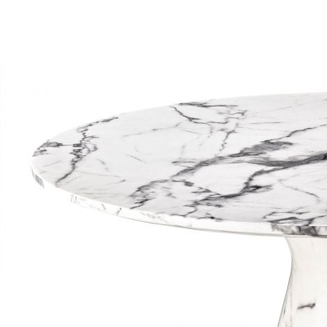 Eichholtz Dining Dining Table Turner White faux marble House of Isabella UK