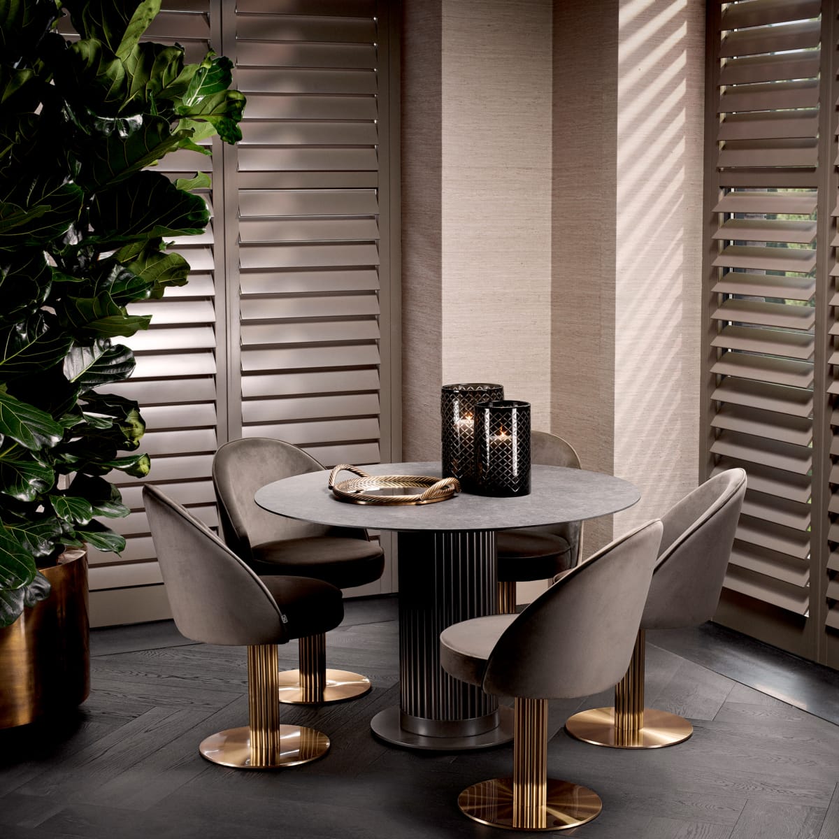 Eichholtz Dining Dining Table Volterra Round House of Isabella UK
