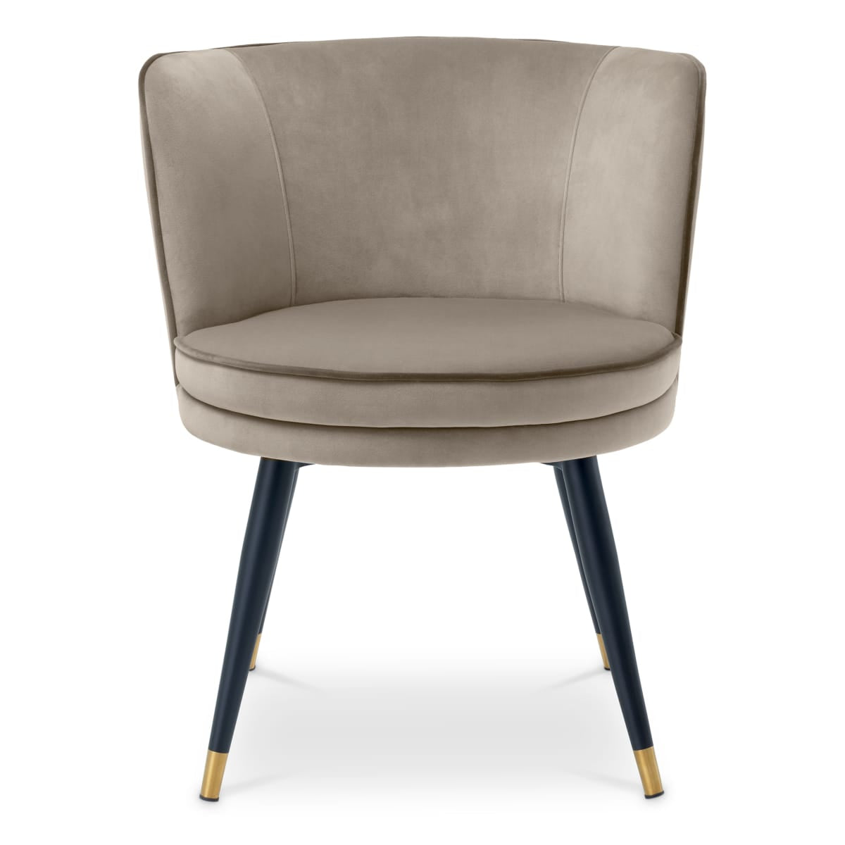 Eichholtz Dining Greige Velvet Dining Chair Grenada House of Isabella UK
