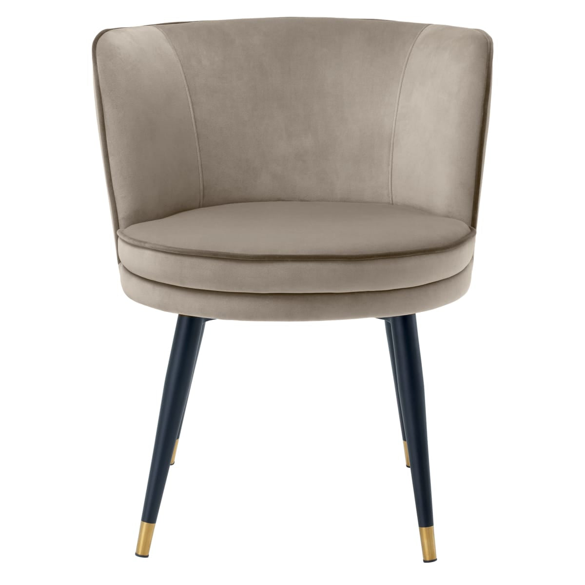 Eichholtz Dining Greige Velvet Dining Chair Grenada House of Isabella UK