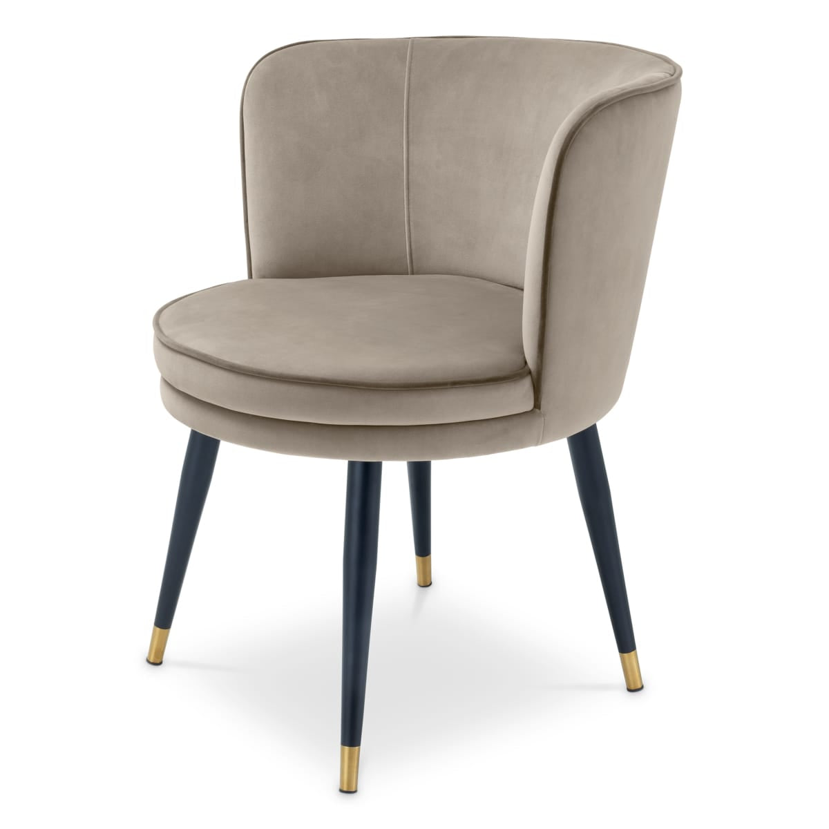 Eichholtz Dining Greige Velvet Dining Chair Grenada House of Isabella UK