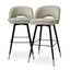 Eichholtz Dining Mayer Silver Bar Stool Cliff set of 2 House of Isabella UK