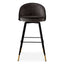 Eichholtz Dining Roche Dark Grey Velvet Bar Stool Cooper set of 2 House of Isabella UK