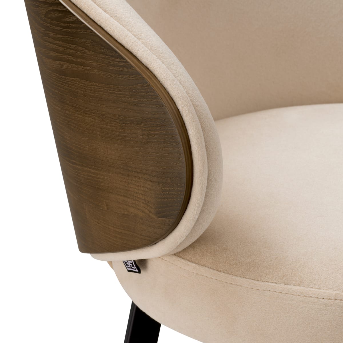 Eichholtz Dining Sabino Beige Bar Stool Camerota House of Isabella UK