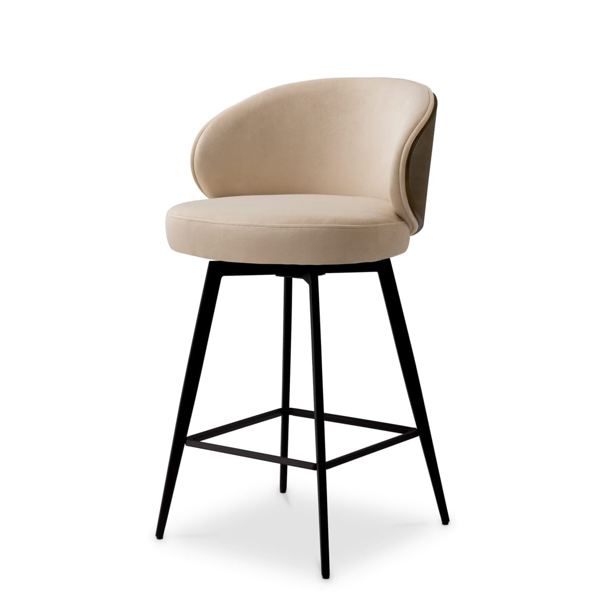Eichholtz Dining Sabino Beige Counter Stool Camerota House of Isabella UK