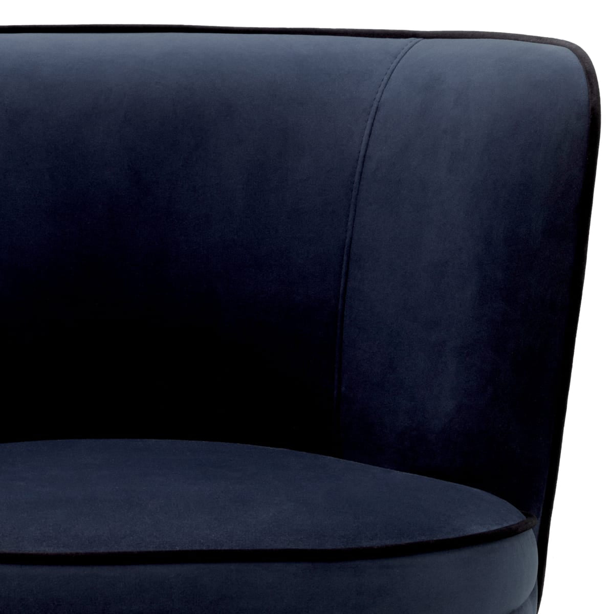 Eichholtz Dining Savona Midnight Blue Velvet Dining Chair Grenada House of Isabella UK