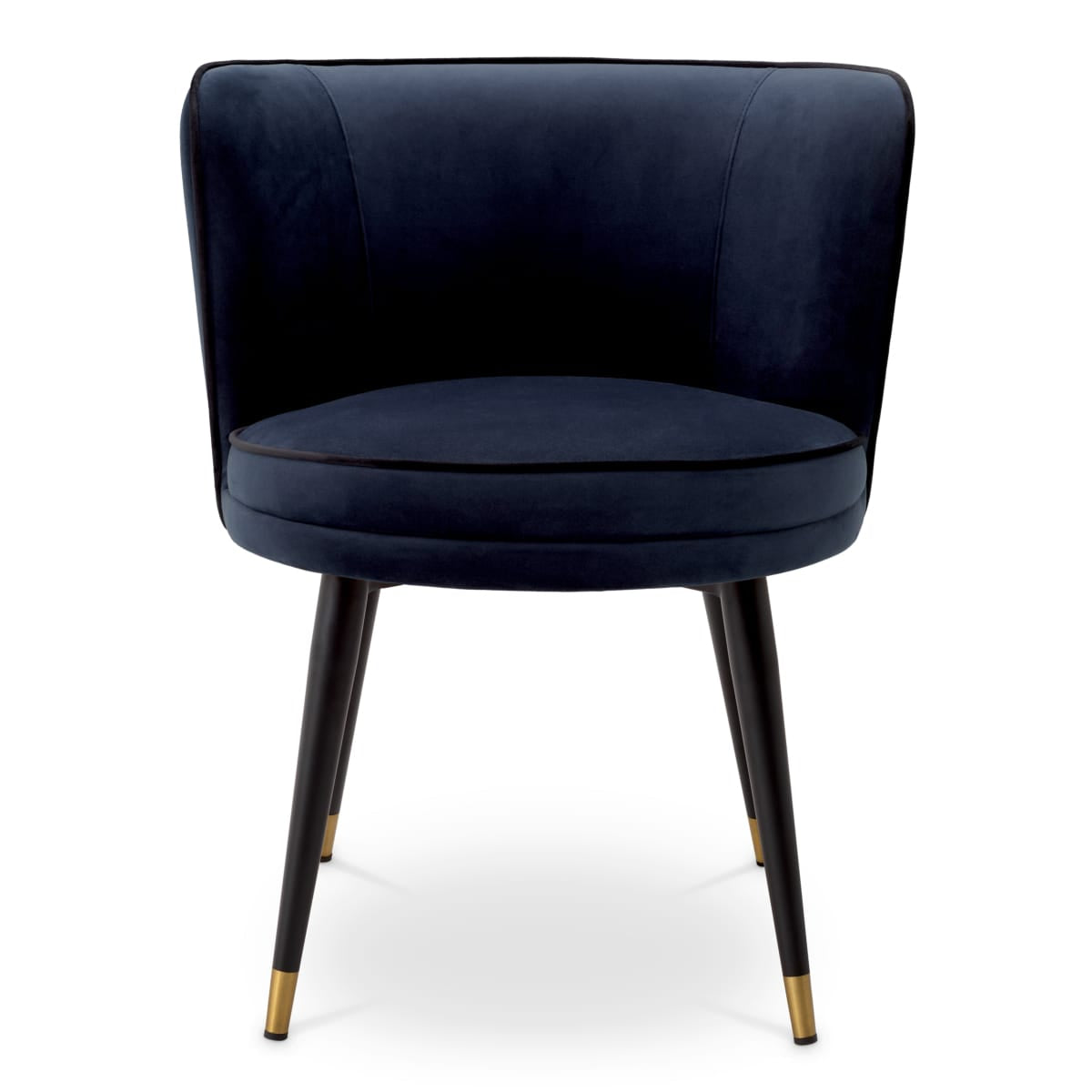 Eichholtz Dining Savona Midnight Blue Velvet Dining Chair Grenada House of Isabella UK