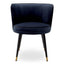 Eichholtz Dining Savona Midnight Blue Velvet Dining Chair Grenada House of Isabella UK