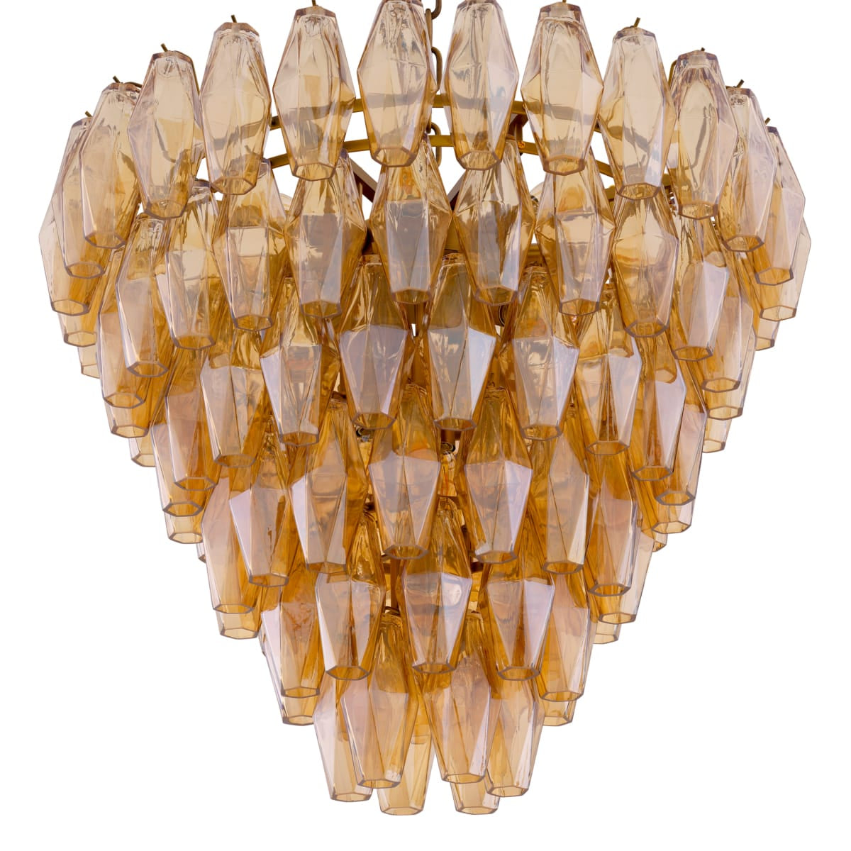 Eichholtz Lighting Amber Glass - S Chandelier Benini House of Isabella UK