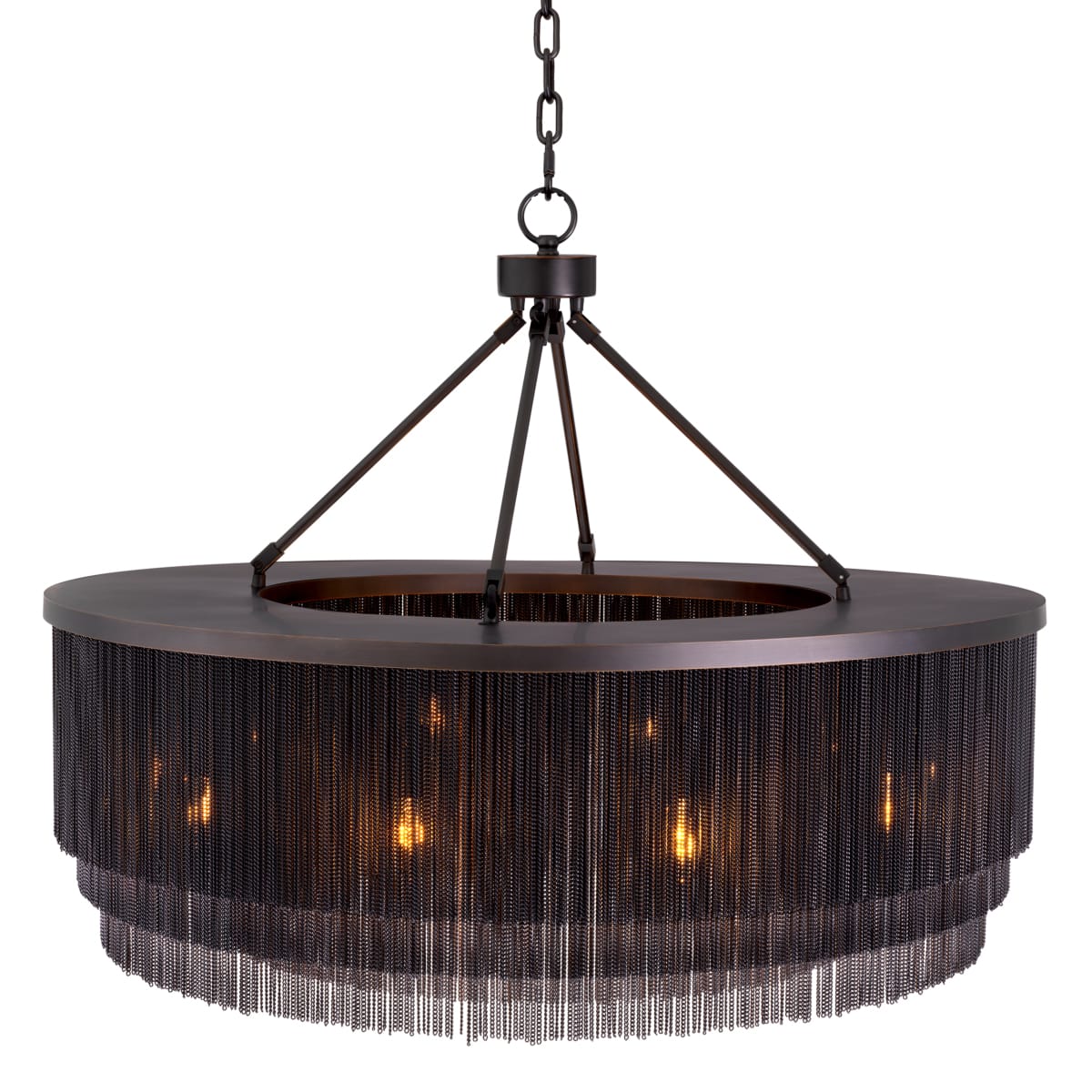 Eichholtz Lighting Bronze Highlight Finish Chandelier Tissot L House of Isabella UK