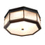 Eichholtz Lighting Bronze Highlight Finish with Frosted Glass Ceiling Lamp Bagatelle House of Isabella UK
