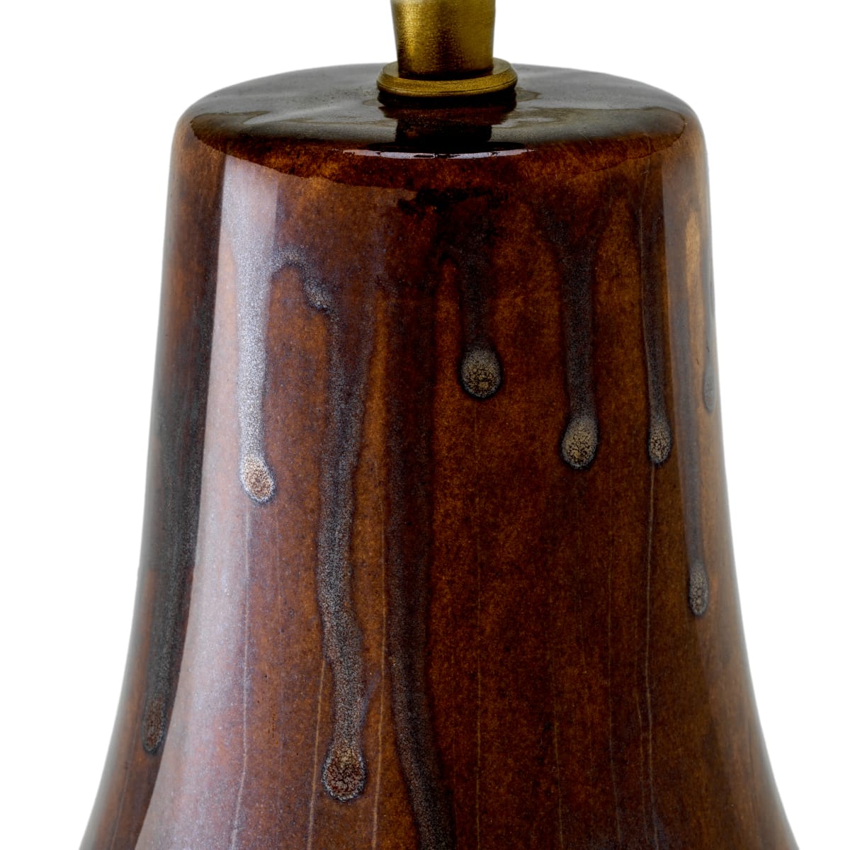 Eichholtz Lighting Brown Drip-Effect Table Lamp Beatriz House of Isabella UK