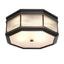 Eichholtz Lighting Ceiling Lamp Bagatelle - Bronze Highlight Finish with Frosted Glass House of Isabella UK
