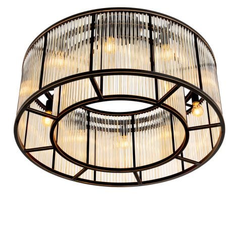 Eichholtz Lighting Ceiling Lamp Bernardi - Bronze Highlight Finish House of Isabella UK