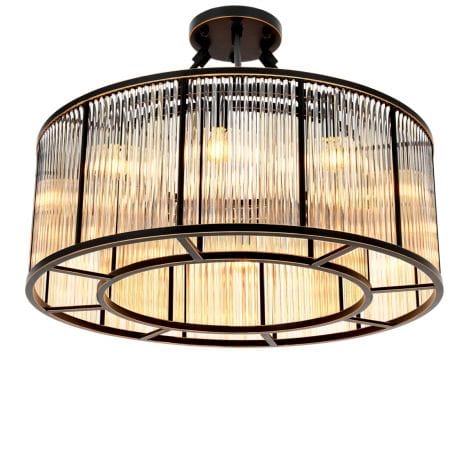 Eichholtz Lighting Ceiling Lamp Bernardi - Bronze Highlight Finish House of Isabella UK