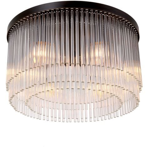 Eichholtz Lighting Ceiling Lamp Hector Bronze highlight finish | clear glass House of Isabella UK