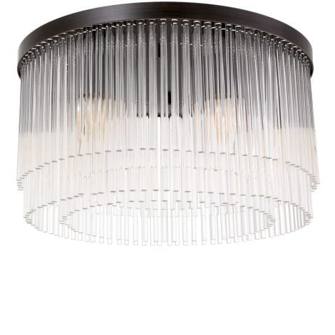 Eichholtz Lighting Ceiling Lamp Hector Bronze highlight finish | clear glass House of Isabella UK