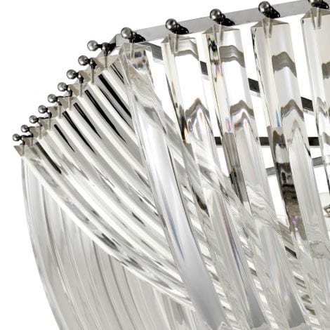 Eichholtz Lighting Ceiling Lamp Hyères Nickel Frame House of Isabella UK