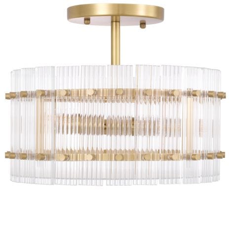 Eichholtz Lighting Ceiling Lamp Ruby round Antique brass finish House of Isabella UK