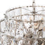 Eichholtz Lighting Chandelier Amazone L - Nickel Finish with Clear Crystal Glass House of Isabella UK