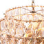 Eichholtz Lighting Chandelier Amazone L - Nickel Finish with Clear Crystal Glass House of Isabella UK