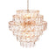 Eichholtz Lighting Chandelier Amazone L - Nickel Finish with Clear Crystal Glass House of Isabella UK