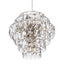 Eichholtz Lighting Chandelier Amazone L - Nickel Finish with Clear Crystal Glass House of Isabella UK