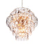 Eichholtz Lighting Chandelier Amazone L - Nickel Finish with Clear Crystal Glass House of Isabella UK