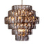 Eichholtz Lighting Chandelier Amazone L - Nickel Finish with Smoke Glass House of Isabella UK