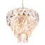 Eichholtz Lighting Chandelier Amazone S - Nickel Finish with Clear Crystal Glass House of Isabella UK