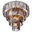 Eichholtz Lighting Chandelier Amazone S - Nickel Finish with Smoked Glass House of Isabella UK