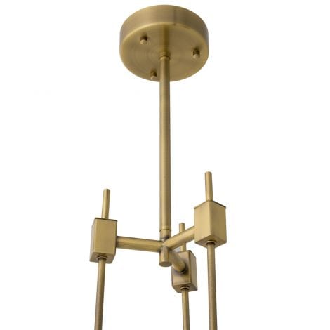 Eichholtz Lighting Chandelier Bellano S Light Brushed Brass House of Isabella UK