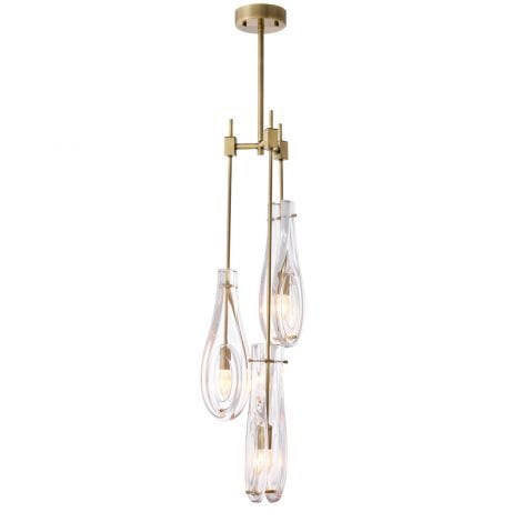 Eichholtz Lighting Chandelier Bellano S Light Brushed Brass House of Isabella UK