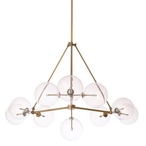 Eichholtz Lighting Chandelier Bermude - Antique Brass Finish House of Isabella UK