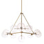 Eichholtz Lighting Chandelier Bermude - Antique Brass Finish House of Isabella UK