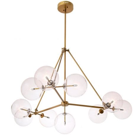 Eichholtz Lighting Chandelier Bermude - Antique Brass Finish House of Isabella UK