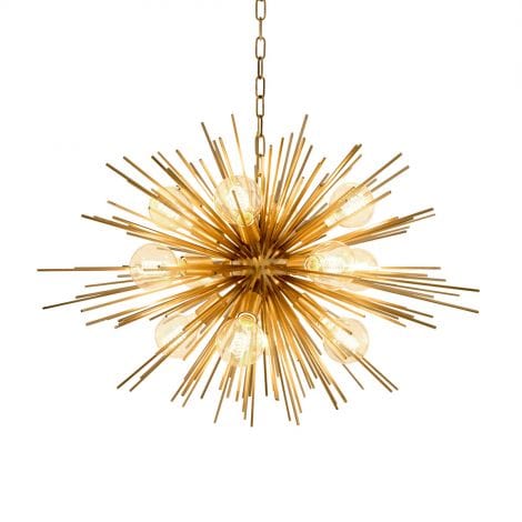Eichholtz Lighting Chandelier Boivin - Matte Brass House of Isabella UK