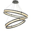 Eichholtz Lighting Chandelier Damien Double Bronze & Frosted Glass House of Isabella UK