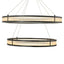 Eichholtz Lighting Chandelier Damien Double Bronze & Frosted Glass House of Isabella UK