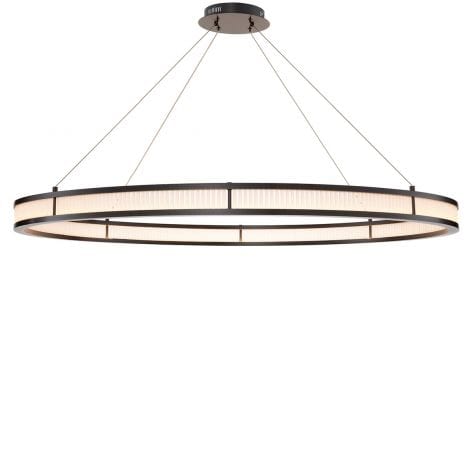 Eichholtz Lighting Chandelier Damien XL Bronze & Frosted Glass House of Isabella UK
