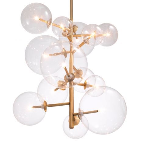 Eichholtz Lighting Chandelier Ezra Antique Brass House of Isabella UK