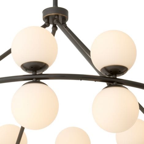 Eichholtz Lighting Chandelier Hutchinson Bronze House of Isabella UK