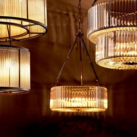 Eichholtz Lighting Chandelier Infinity Gunmetal Finish House of Isabella UK