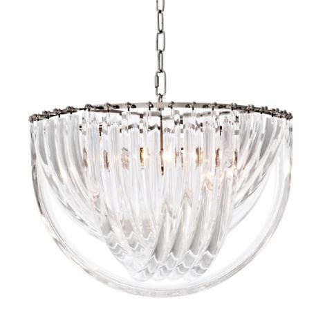 Eichholtz Lighting Chandelier Murano - Nickel Finish - 50 cm House of Isabella UK