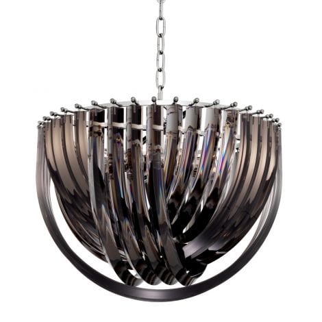 Eichholtz Lighting Chandelier Murano - Smoke Acrylic  - 50cm House of Isabella UK